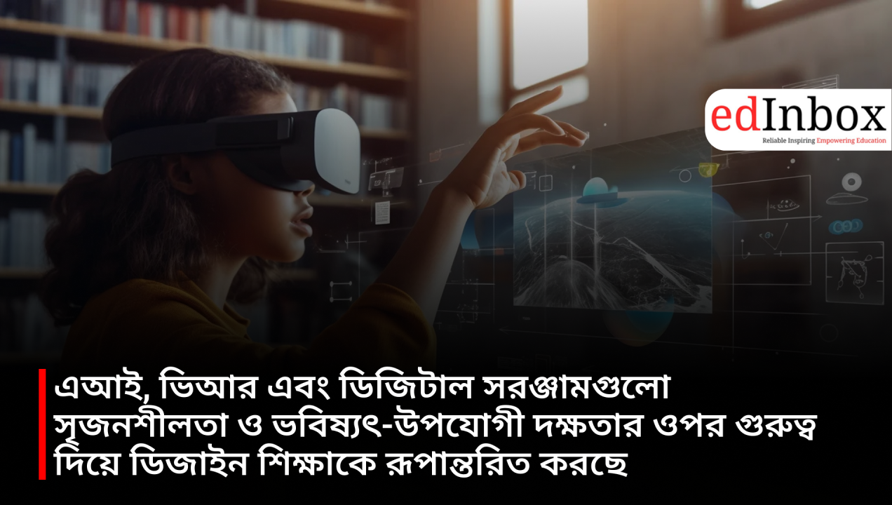 AI, VR, and digital tools are transforming design education by emphasizing creativity and future-ready skills.