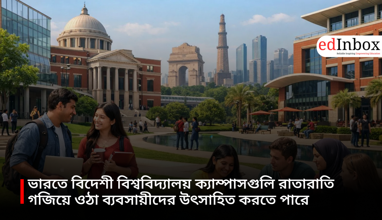 Foreign university campuses in India could encourage businessmen who spring up overnight.