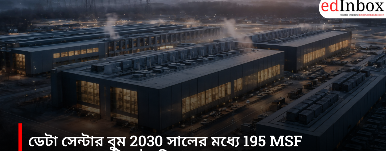 The data center boom is expected to generate demand for 195 million square feet (MSF) of space by 2030.