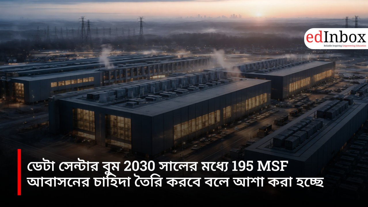 The data center boom is expected to generate demand for 195 million square feet (MSF) of space by 2030.