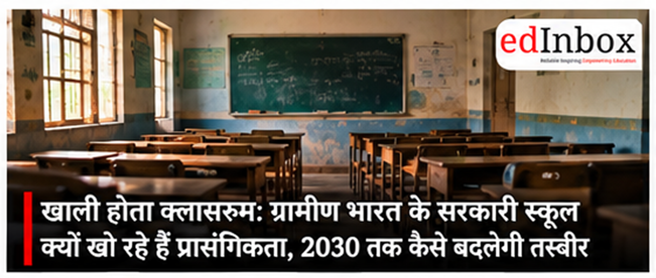 Empty Classrooms: Why Rural India’s Government Schools Are Losing Relevance and How They Can Be Transformed by 2030