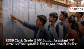 RSSB Clerk Grade II और Junior Assistant भर्ती 2026: 12वीं पास युवाओं के लिए 10,644 सरकारी नौकरियां