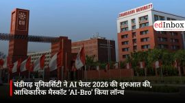 चंडीगढ़ यूनिवर्सिटी ने AI फेस्ट 2026 की शुरुआत की, आधिकारिक मैस्कॉट ‘AI-Bro’ किया लॉन्च