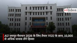 AU जयपुर मैराथन 2026 के लिए तैयार VGU के छात्र, 10,000 से अधिक धावक लेंगे हिस्सा