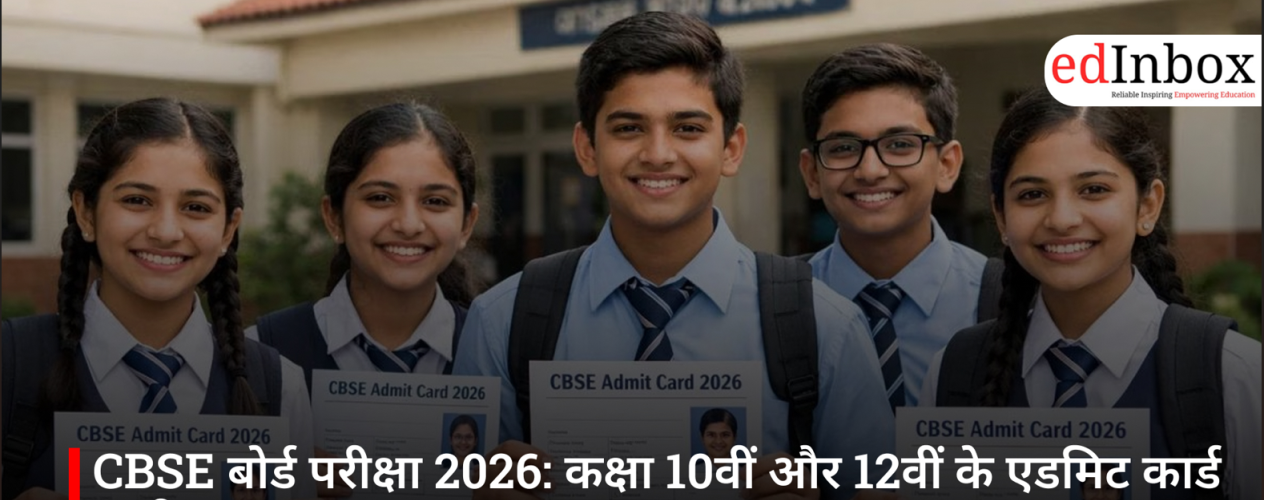 CBSE बोर्ड परीक्षा 2026: कक्षा 10वीं और 12वीं के एडमिट कार्ड जारी