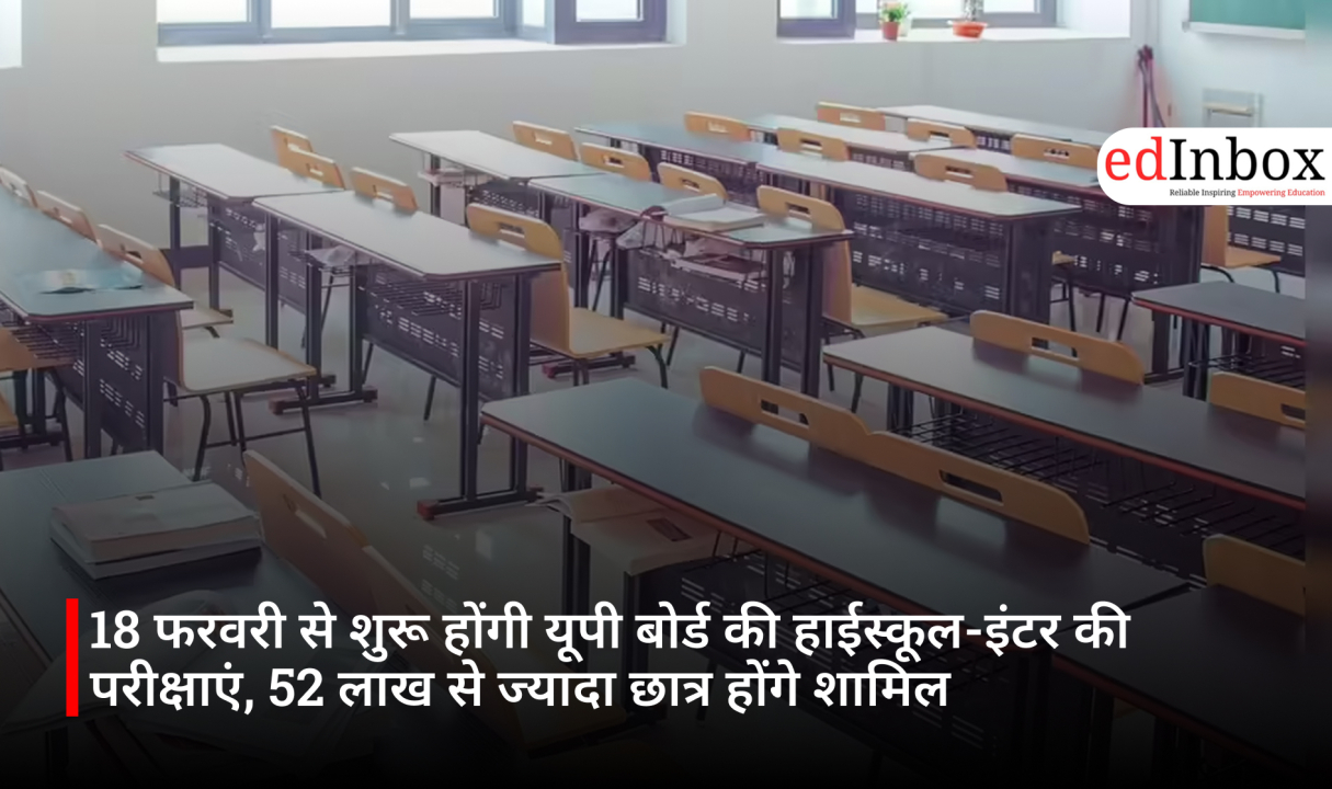 18 फरवरी से शुरू होंगी यूपी बोर्ड की हाईस्कूल-इंटर की परीक्षाएं, 52 लाख से ज्यादा छात्र होंगे शामिल