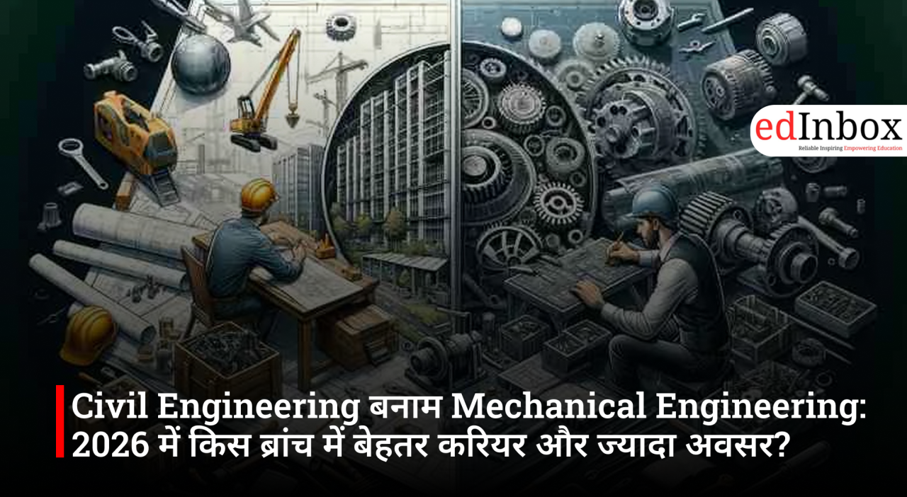 Civil Engineering बनाम Mechanical Engineering: 2026 में किस ब्रांच में बेहतर करियर और ज्यादा अवसर?