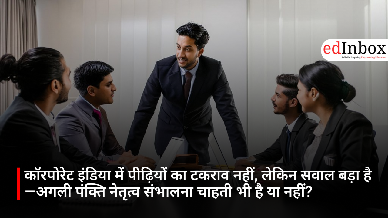 कॉरपोरेट इंडिया में पीढ़ियों का टकराव नहीं, लेकिन सवाल बड़ा है—अगली पंक्ति नेतृत्व संभालना चाहती भी है या नहीं?