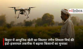 बिहार में आधुनिक खेती का विस्तार: रंगीन शिमला मिर्च की इंडो-इजरायल तकनीक ने बढ़ाया किसानों का मुनाफ़ा