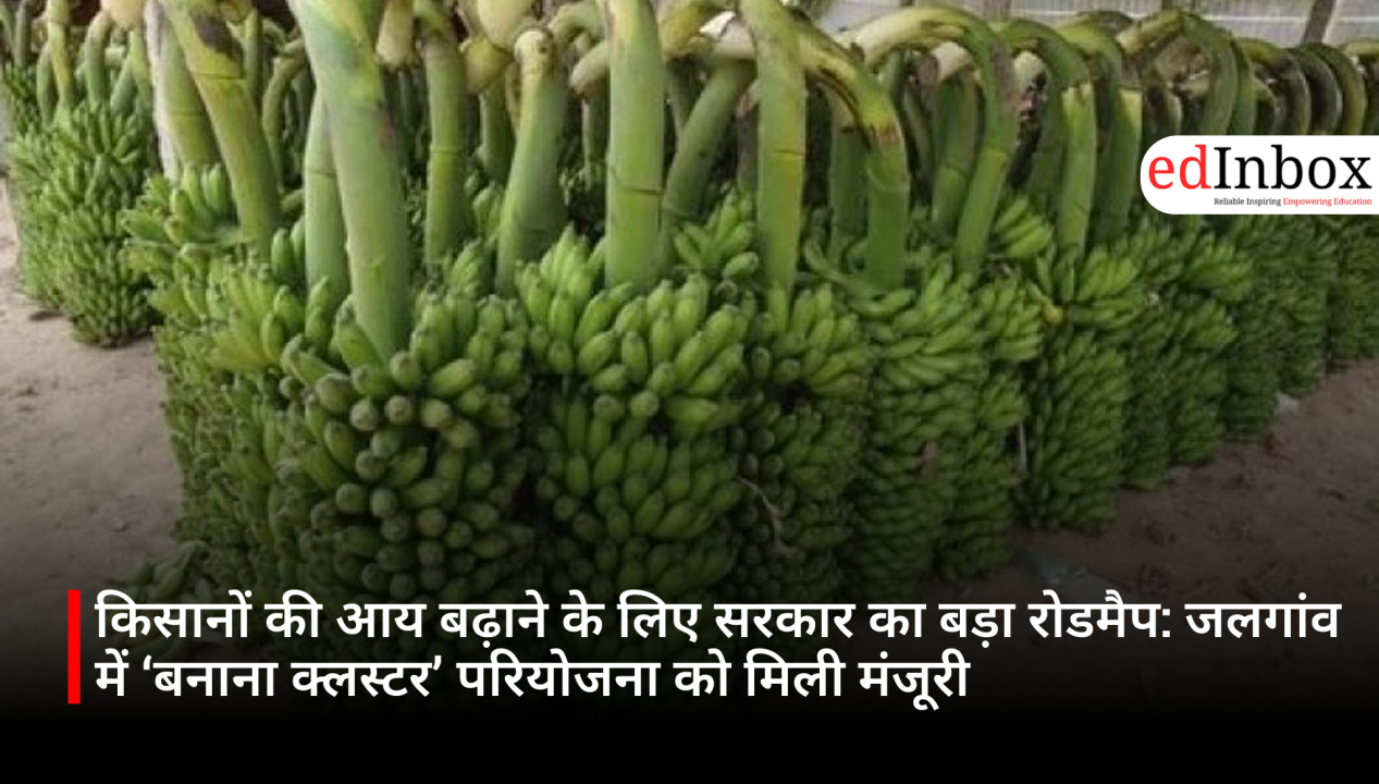 किसानों की आय बढ़ाने के लिए सरकार का बड़ा रोडमैप: जलगांव में ‘बनाना क्लस्टर’ परियोजना को मिली मंजूरी