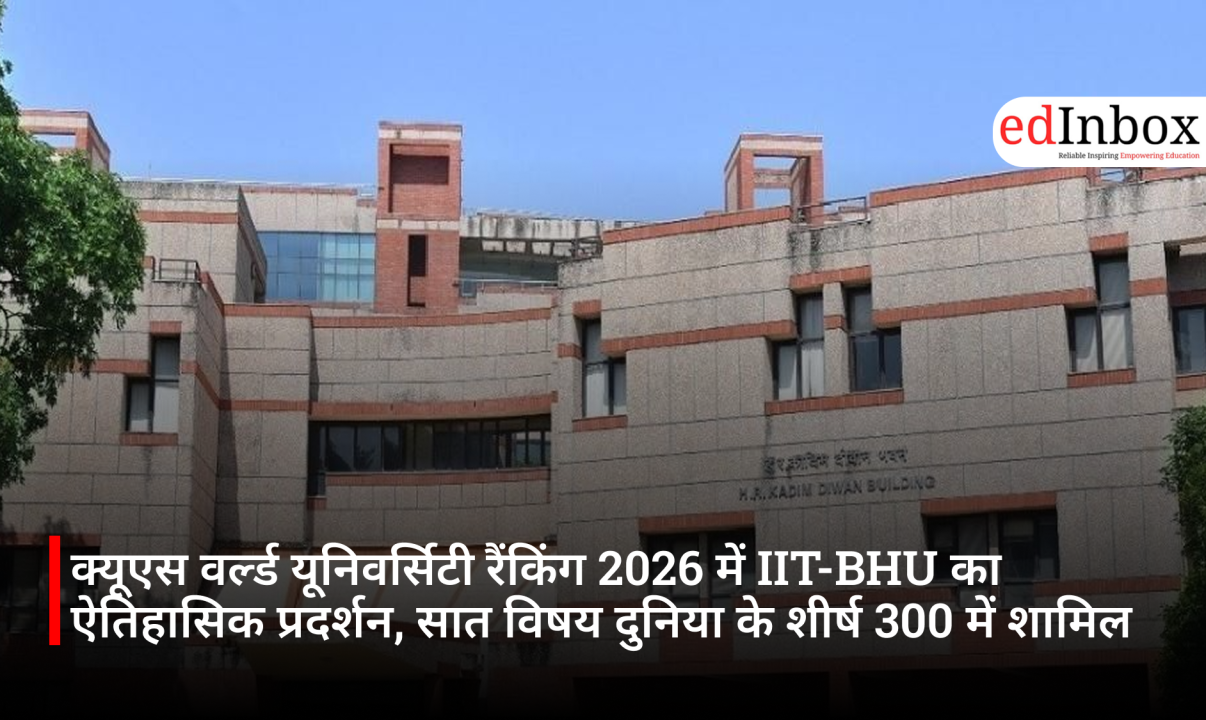 क्यूएस वर्ल्ड यूनिवर्सिटी रैंकिंग 2026 में IIT-BHU का ऐतिहासिक प्रदर्शन, सात विषय दुनिया के शीर्ष 300 में शामिल