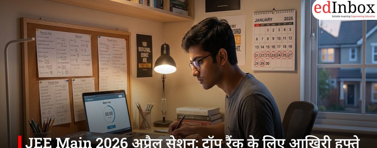 JEE Main 2026 अप्रैल सेशन: टॉप रैंक के लिए आखिरी हफ्ते की तैयारी गाइड