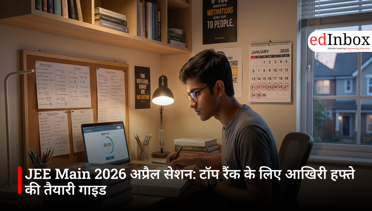 JEE Main 2026 अप्रैल सेशन: टॉप रैंक के लिए आखिरी हफ्ते की तैयारी गाइड