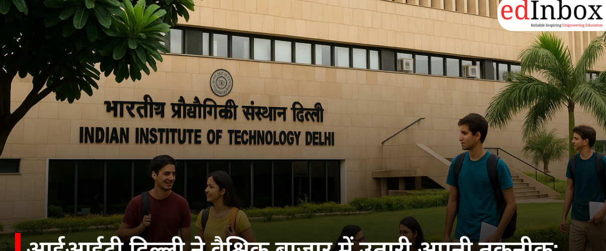 आईआईटी दिल्ली ने वैश्विक बाजार में उतारी अपनी तकनीक: अंतरराष्ट्रीय साझेदारी की खोज तेज