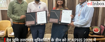 देव भूमि उत्तराखंड यूनिवर्सिटी के डीन को ICAPHS 2026 में मिला ‘बेस्ट साइंटिस्ट अवॉर्ड’