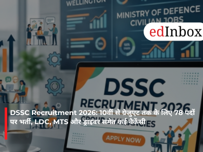 DSSC Recruitment 2026: 10वीं से ग्रेजुएट तक के लिए 78 पदों पर भर्ती, LDC, MTS और ड्राइवर समेत कई वैकेंसी