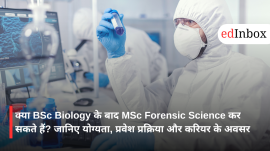 Can you pursue MSc Forensic Science after BSc in Biology?