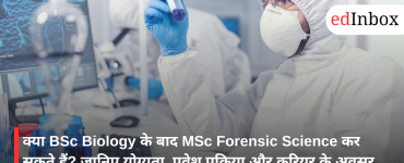 Can you pursue MSc Forensic Science after BSc in Biology?