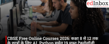 CBSE Free Online Courses 2026: 19 free technology courses, including AI and Python, for students in classes 8 to 12