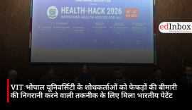 Researchers at VIT Bhopal University receive an Indian patent for lung disease monitoring technology