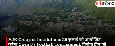 AJK Group of Institutions will organize an Open 5's Football Tournament on July 25; the winning team will receive ₹10,000