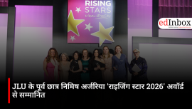 JLU alumnus Nimish Arjariya honored with the 'Rising Star 2026' award