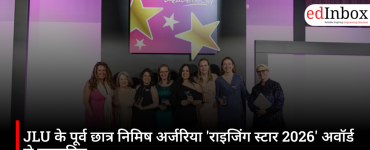 JLU alumnus Nimish Arjariya honored with the 'Rising Star 2026' award