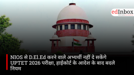 Candidates who completed the D.El.Ed program through NIOS will not be eligible to take the UPTET 2026 exam