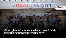 GNA University organized a 'Survey Camp 2026' in Dalhousie for Civil Technology students
