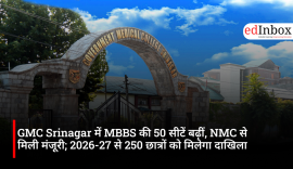 MBBS seats at GMC Srinagar increased by 50; approval received from NMC; 250 students to be admitted starting 2026-27