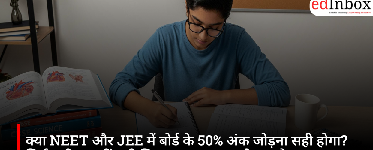 Would it be right to include 50% of board exam marks in NEET and JEE?