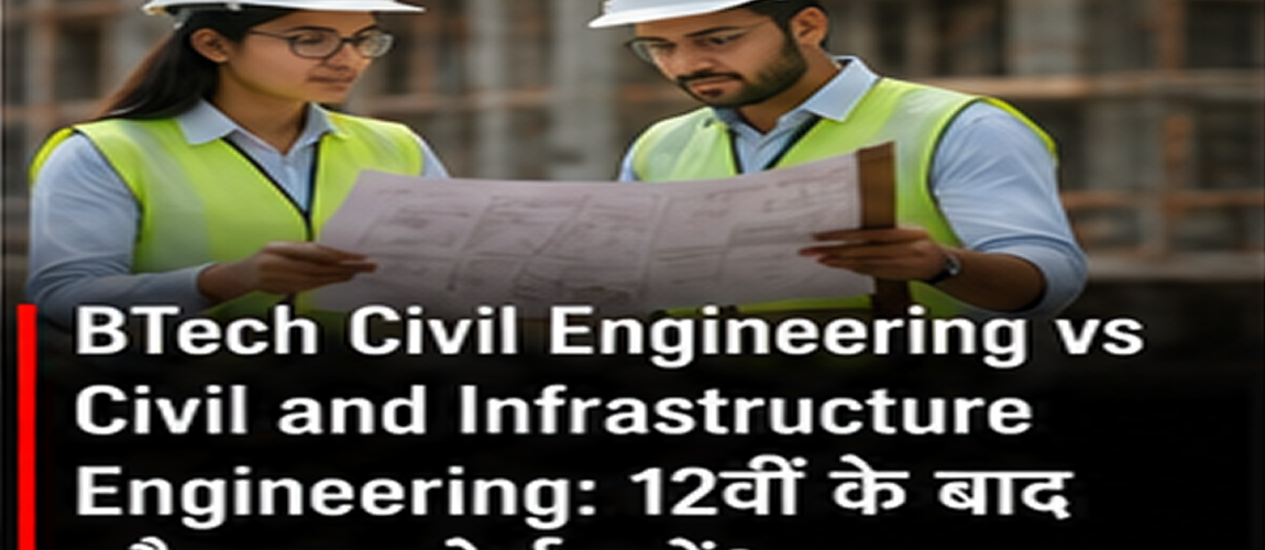 BTech Civil Engineering vs Civil and Infrastructure Engineering: Which Course Should You Choose After Class 12?