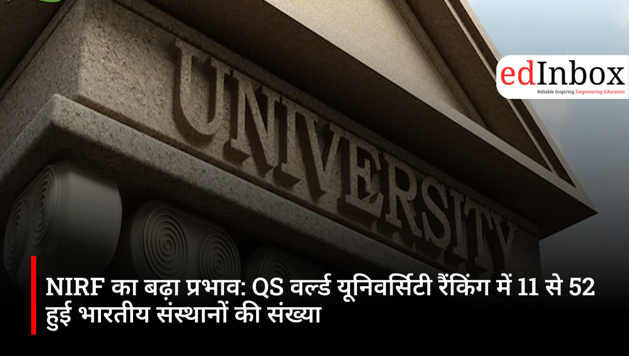 Growing impact of NIRF: Number of Indian institutions in QS World University Rankings rises from 11 to 52