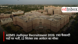 AIIMS Jodhpur Faculty Recruitment 2026: Apply for 190 Professor, Associate Professor and Assistant Professor Posts