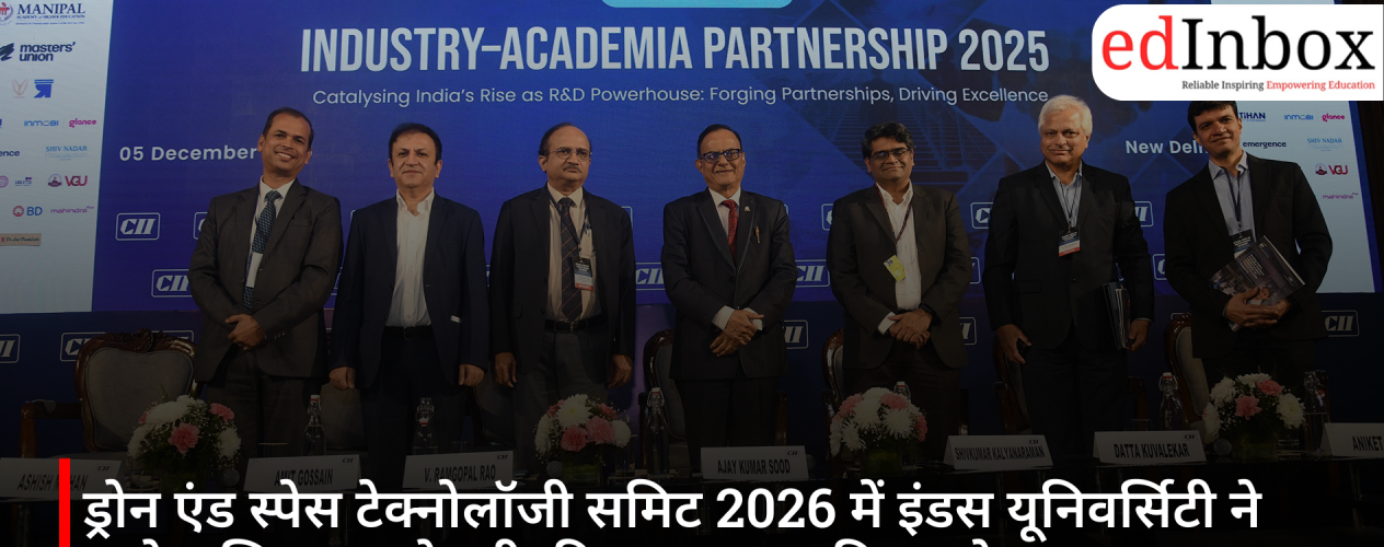 Indus University Highlights Industry-Academia Collaboration at Drone & Space Technology Summit 2026