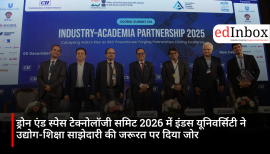 Indus University Highlights Industry-Academia Collaboration at Drone & Space Technology Summit 2026