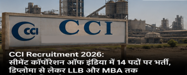 CCI Recruitment 2026: Cement Corporation of India Invites Applications for 14 Engineer, Officer and Analyst Posts