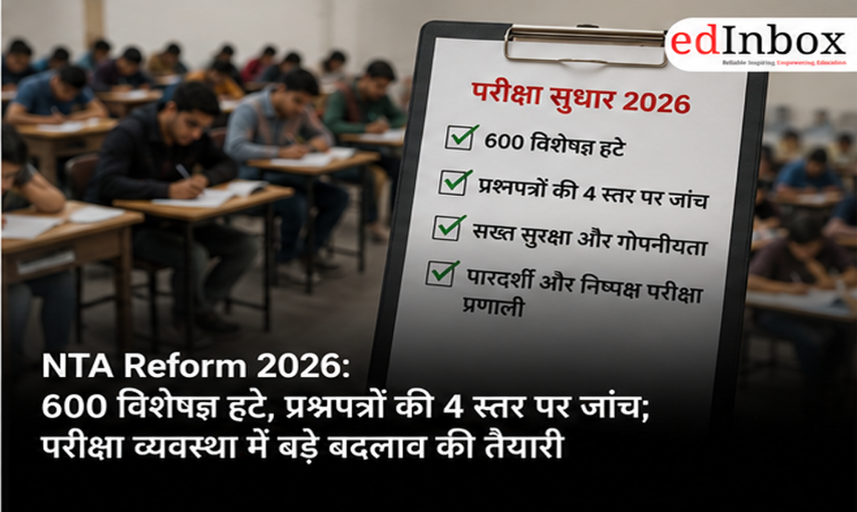 NTA Reform 2026: 600 Experts Removed, Four-Level Question Paper Checks and Major Security Overhaul