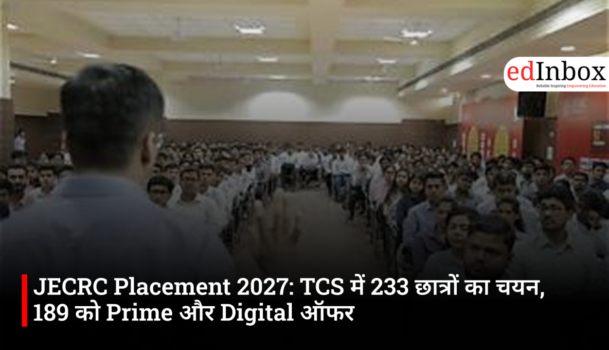 JECRC Placement 2027: 233 Students Placed at TCS, 189 Receive Prime and Digital Offers