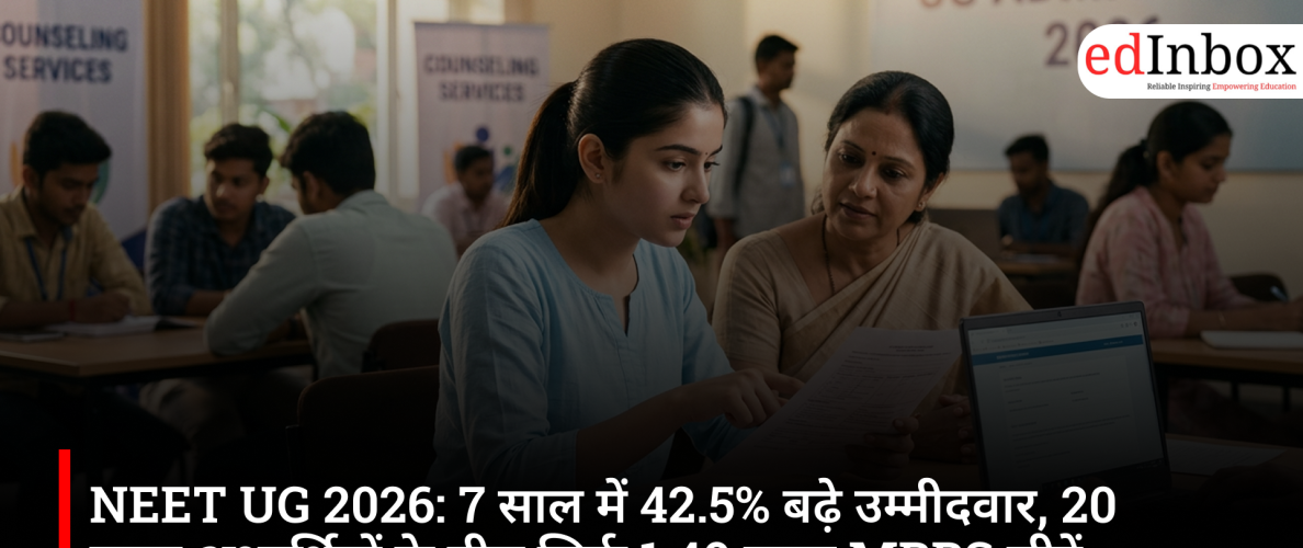 NEET UG 2026: Number of candidates up by 42.5% in 7 years; only 1.40 lakh MBBS seats for 20 lakh aspirants