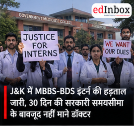 J&K MBBS-BDS Interns Continue Strike Over Stipend Hike, Reject 30-Day Government Timeline