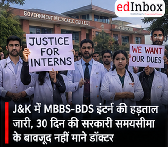 J&K MBBS-BDS Interns Continue Strike Over Stipend Hike, Reject 30-Day Government Timeline