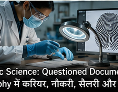 M.Sc. Forensic Science with Questioned Documents, Fingerprint and Photography: Jobs, Salary, Entrance Exam & Career Options