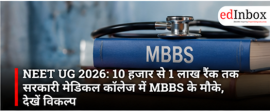 NEET UG 2026: Government MBBS Colleges Available for Ranks Between 10,000 and 1 Lakh