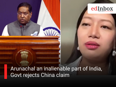 Arunachal an inalienable part of India, Govt rejects China claim