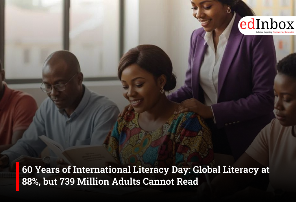 60 Years of International Literacy Day: Global Literacy at 88%, but 739 Million Adults Cannot Read