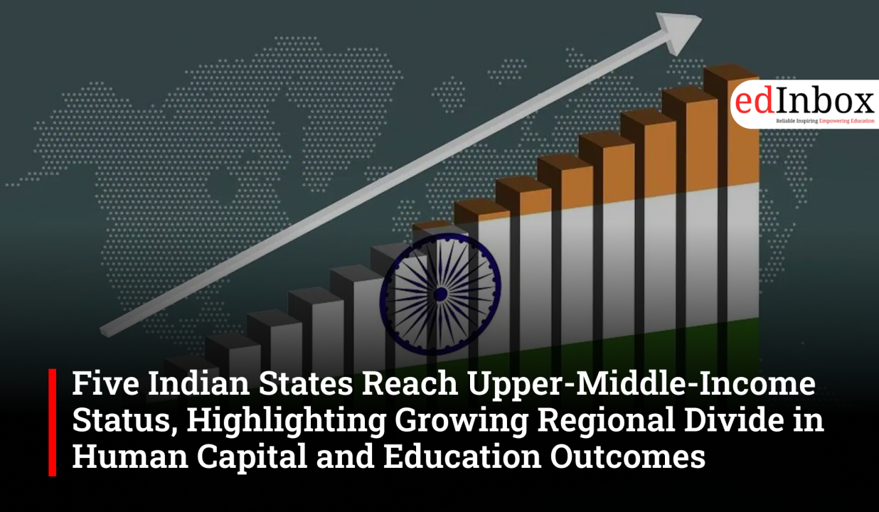 Five Indian States Reach Upper-Middle-Income Status, Highlighting Growing Regional Divide in Human Capital and Education Outcomes