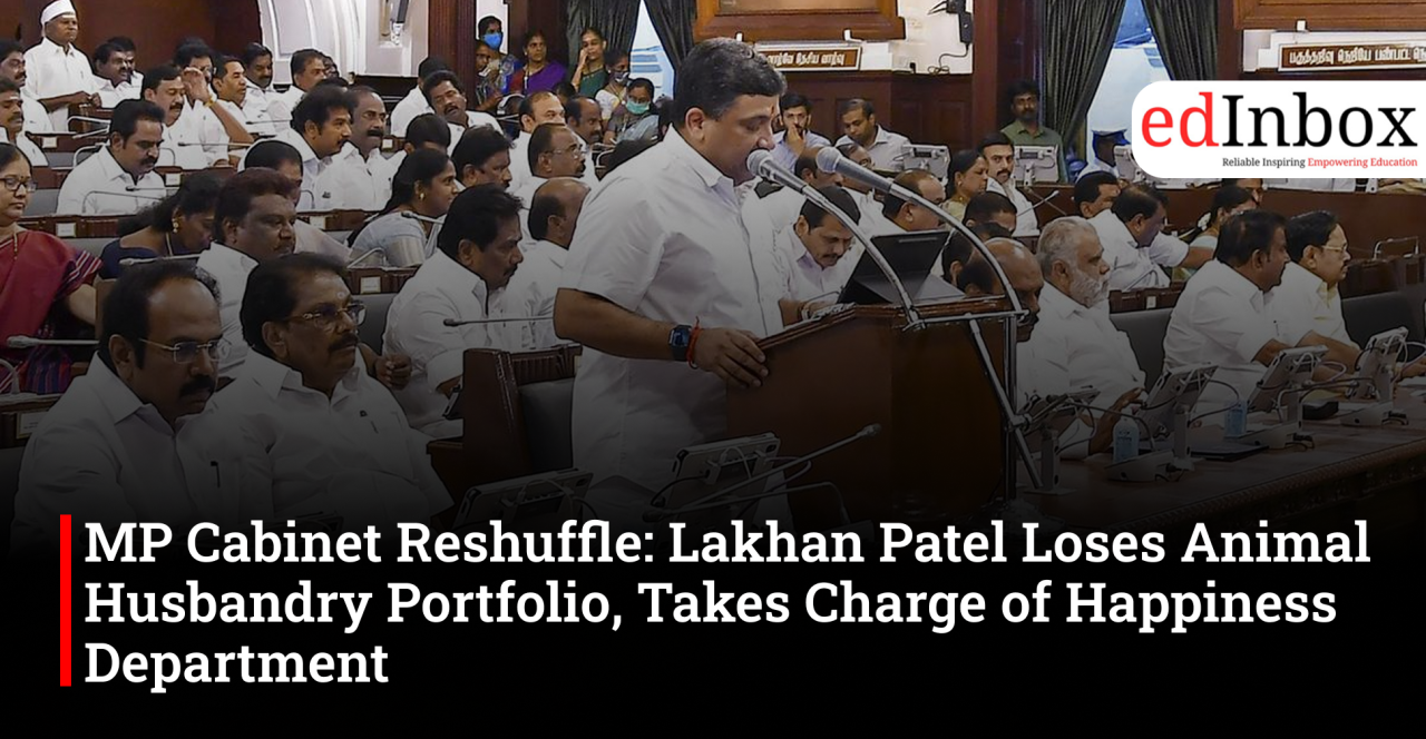 MP Cabinet Reshuffle: Lakhan Patel Loses Animal Husbandry Portfolio, Takes Charge of Happiness Department