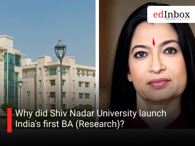 Why did Shiv Nadar University launch India's first BA (Research)?