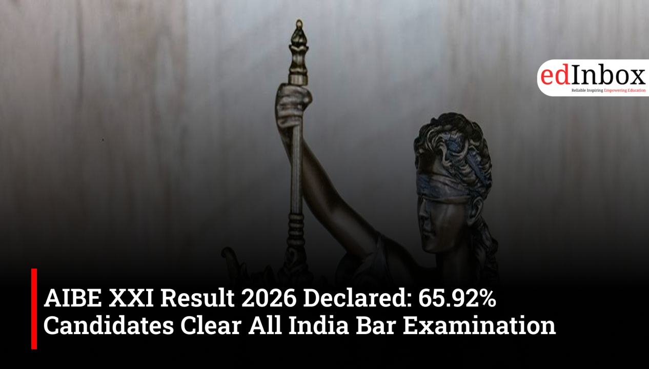 AIBE XXI Result 2026 Declared: 65.92% Candidates Qualify, Scorecards Available Online